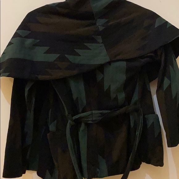Monrow Printed Wrap Jacket Sz S